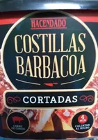 Costillas barbacoa cortadas