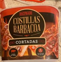 Costillas barbacoa cortadas