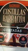 Costillas barbacoa cortadas