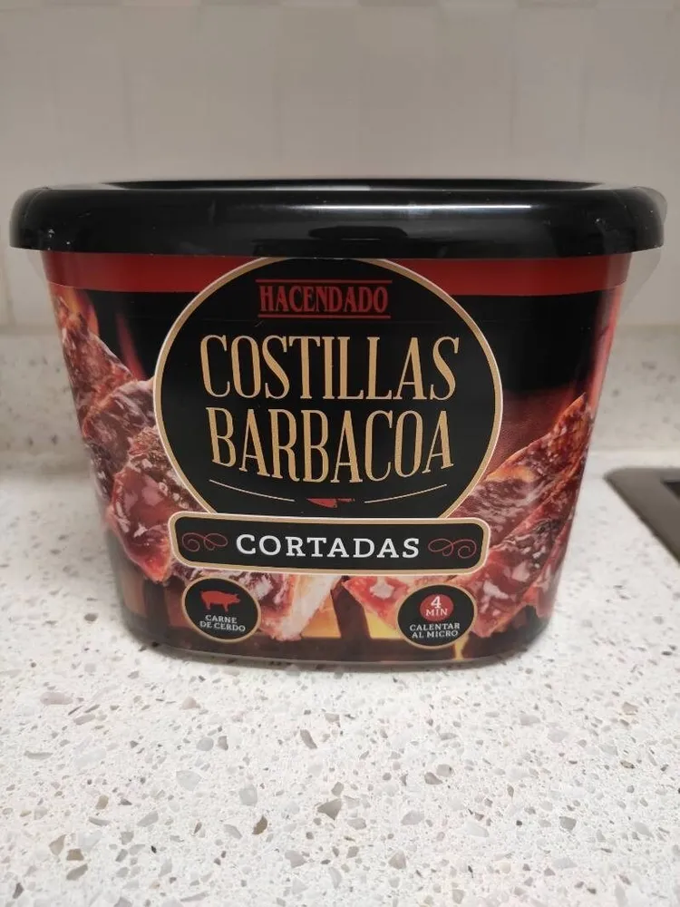 Costillas barbacoa cortadas