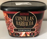 Costillas barbacoa cortadas