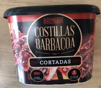 Costillas barbacoa cortadas