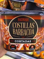 Costillas barbacoa cortadas