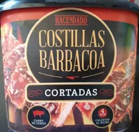 Costillas barbacoa cortadas