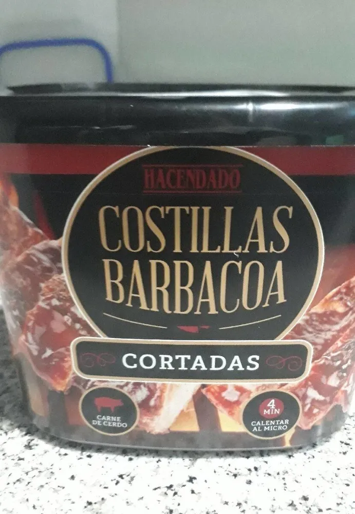 Costillas barbacoa cortadas