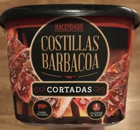 Costillas barbacoa cortadas