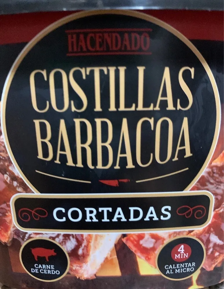 Costillas Barbacoa Cortadas