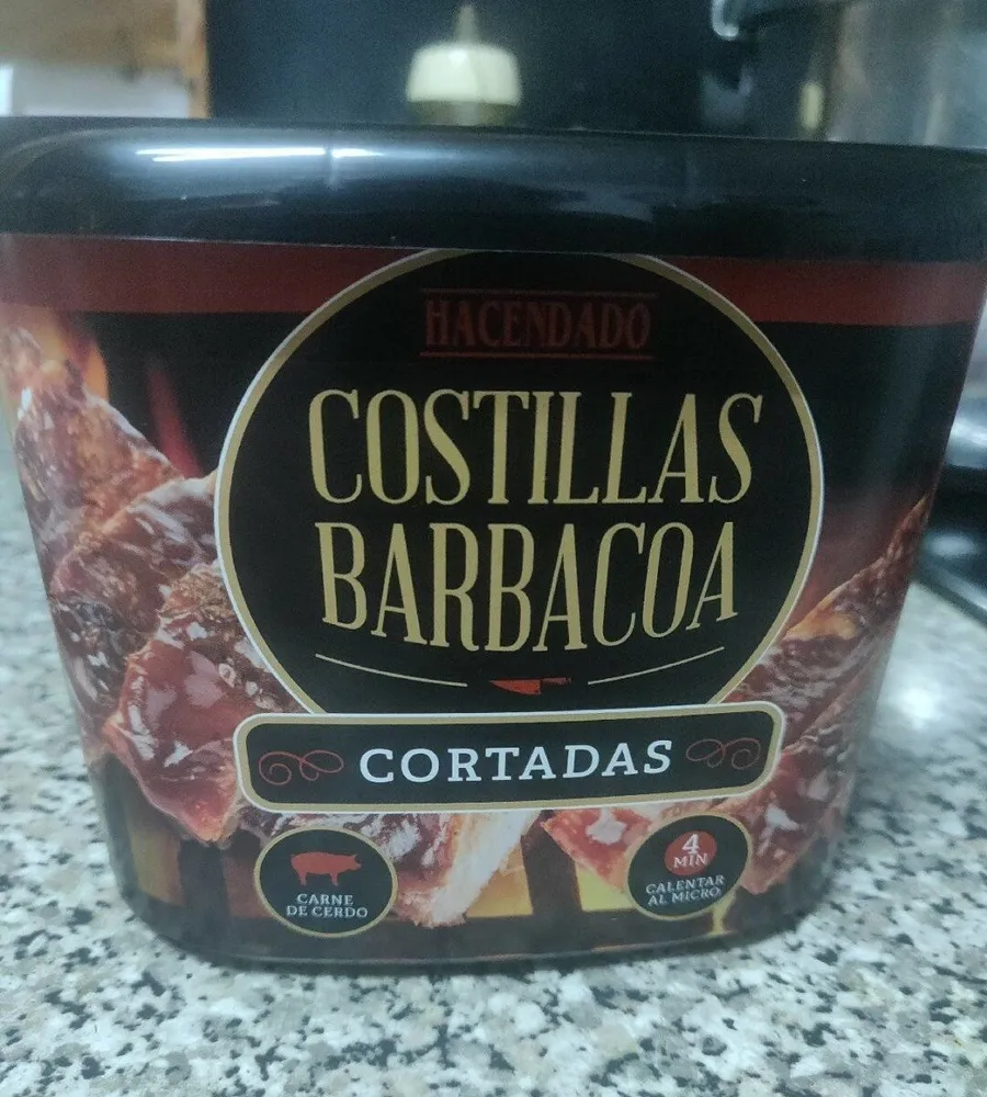 Costillas barbacoa cortadas