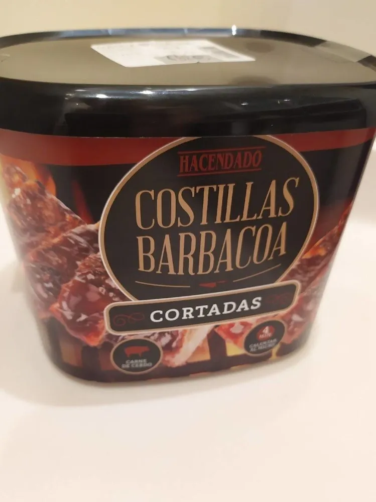 Costillas BBQ cortadas
