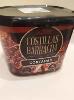 Costillas BBQ cortadas