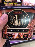 Costillas barbacoa cortadas