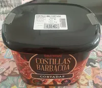 Costillas barbacoa cortadas