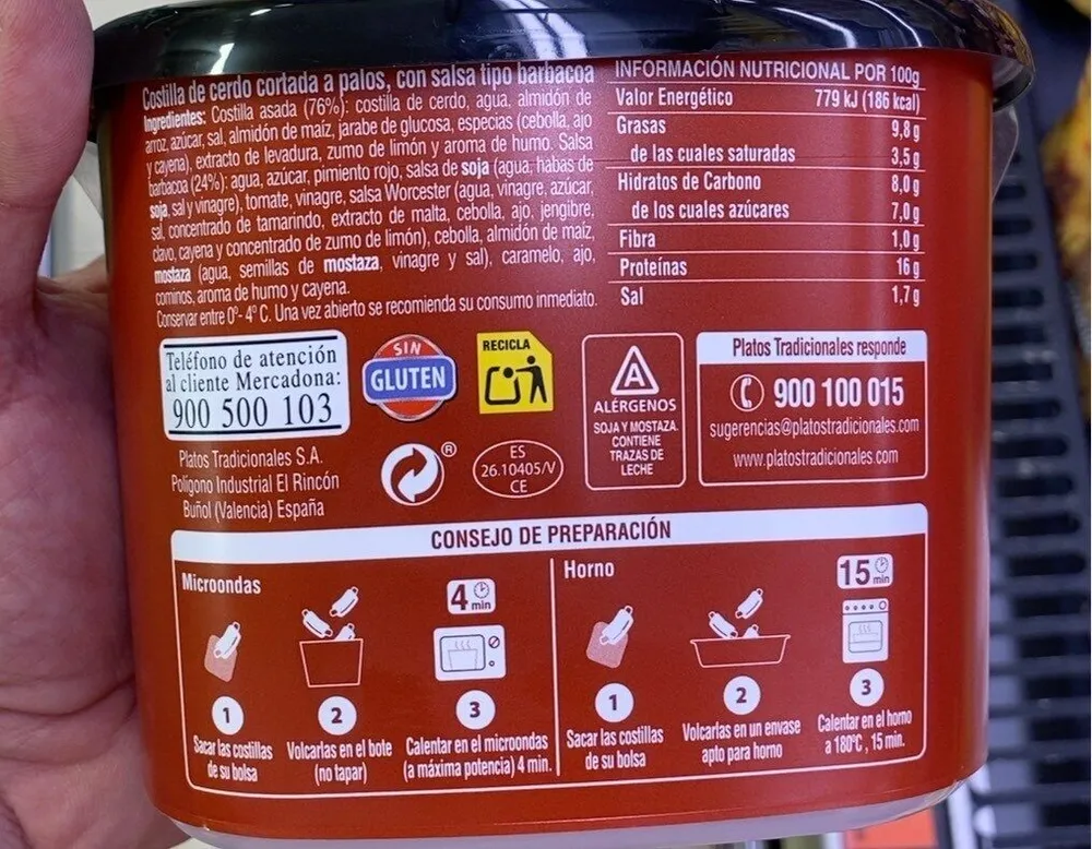 Costillas barbacoa