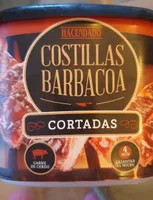 Costillas barbacoa cortadas