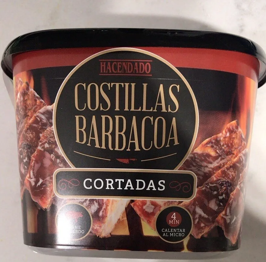 Costilla BBq cortada