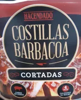 Costillas barbacoa cortadas