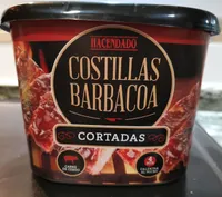Costillas barbacoa cortadas