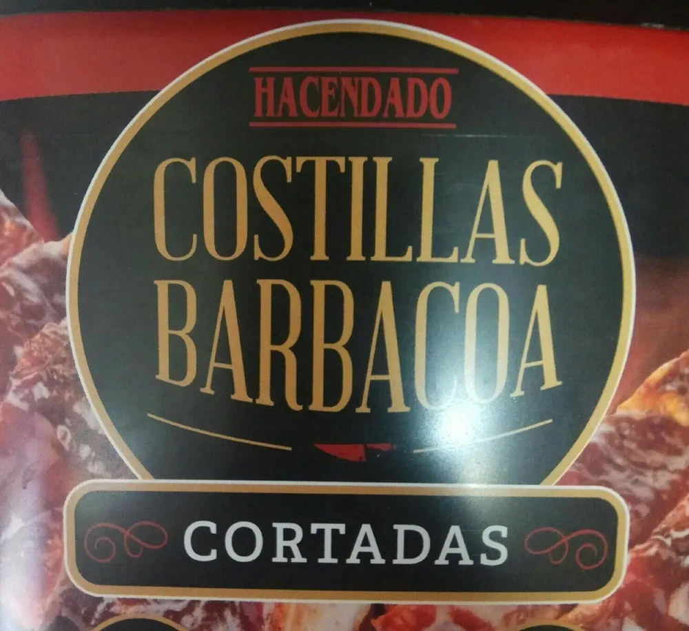 Costillas barbacoa cortadas
