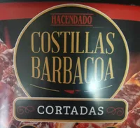 Costillas barbacoa cortadas