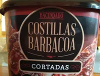 Costillas barbacoa cortadas