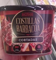 Costillas barbacoa cortadas