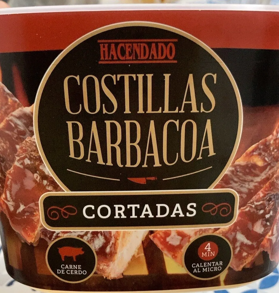 Costilla bbq cortada