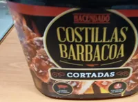 Costillas barbacoa cortadas