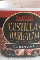 Costillas barbacoa cortadas