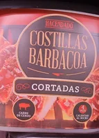 Costilla bbq cortada