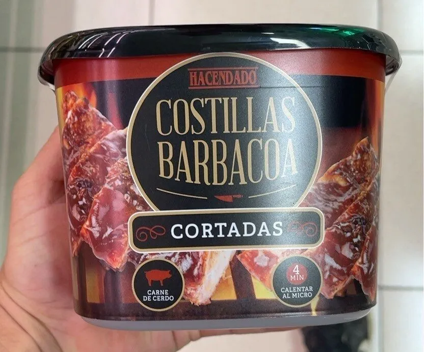Costilla bbq cortada