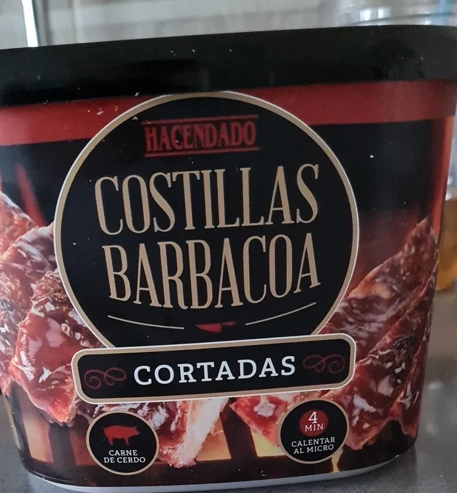 Costilla bbq cortada