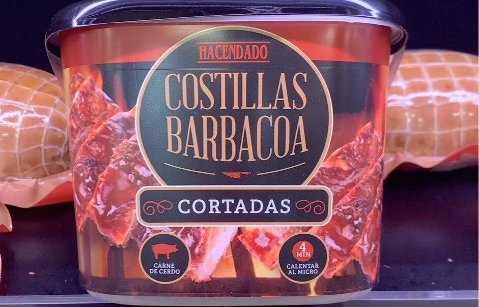 Costilla bbq cortada