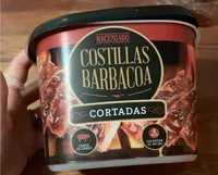 Costilla bbq cortada