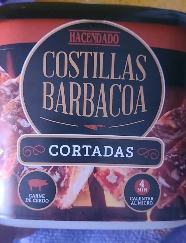 Costilla BBQ cortada