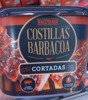 Costillas barbacoa cortadas