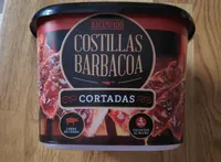 Costillas barbacoa cortadas