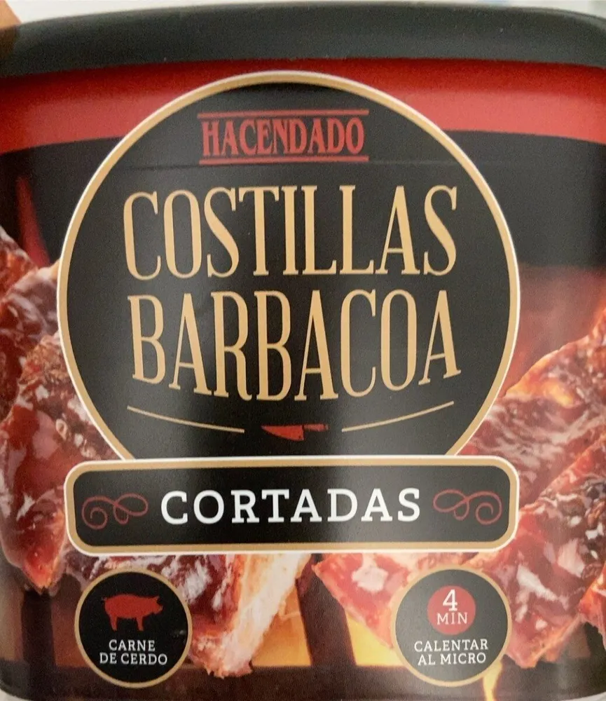 Costillas BBQ Cortadas