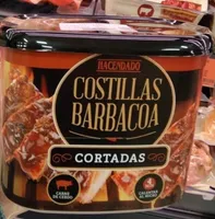 Costillas barbacoa cortadas
