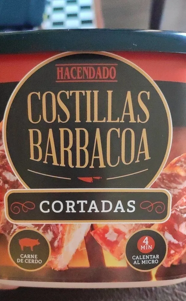Costillas BBQ cortada