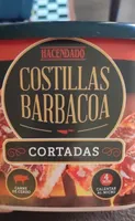Costillas BBQ cortada