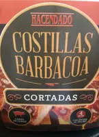 Costillas barbacoa cortadas