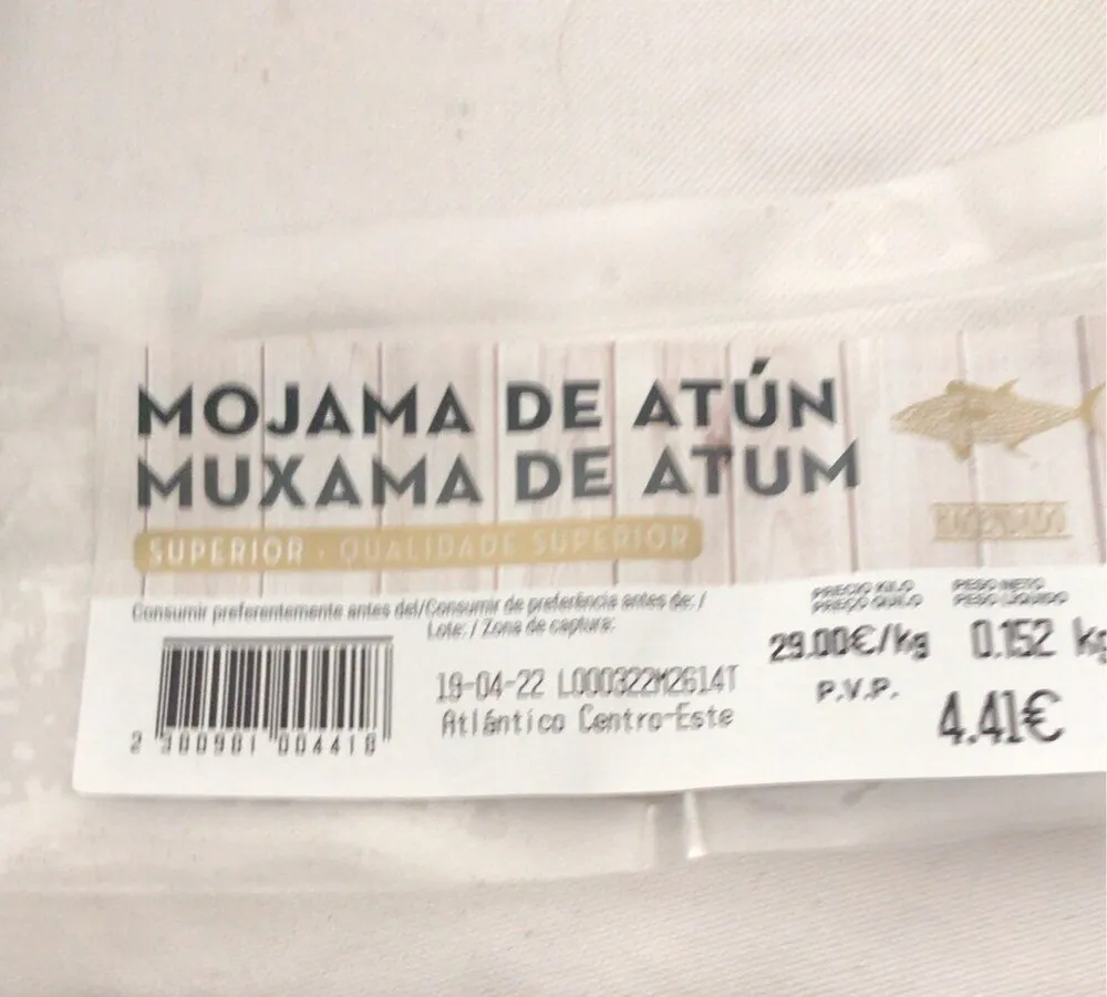Mojama de atun
