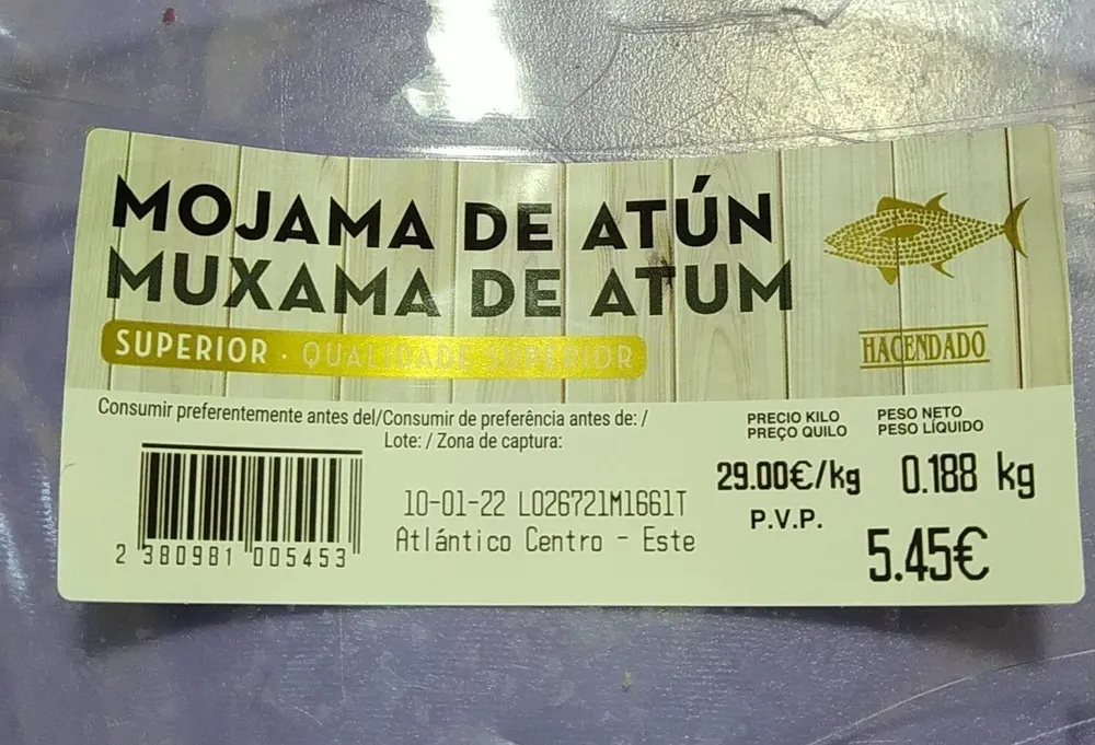 Mojama de atún