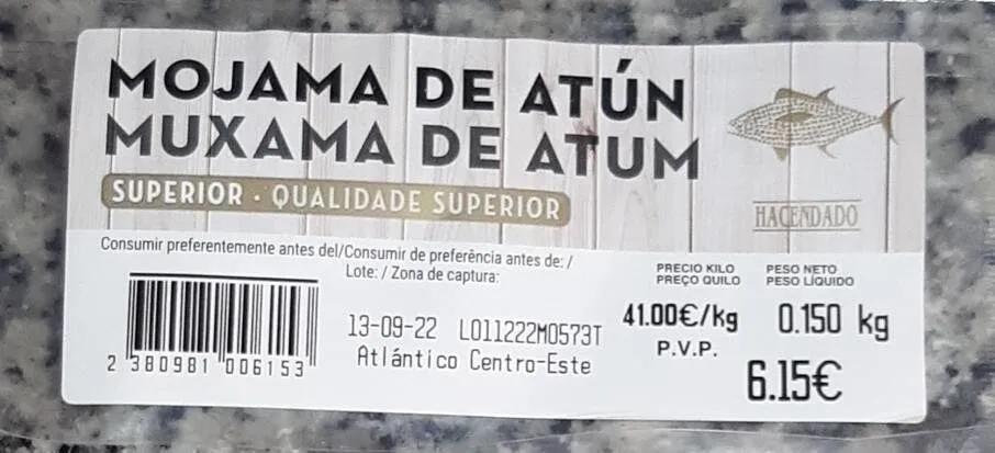 Mojama de atun