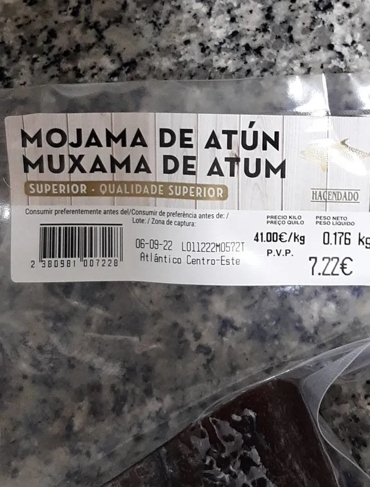 Mojama de atun