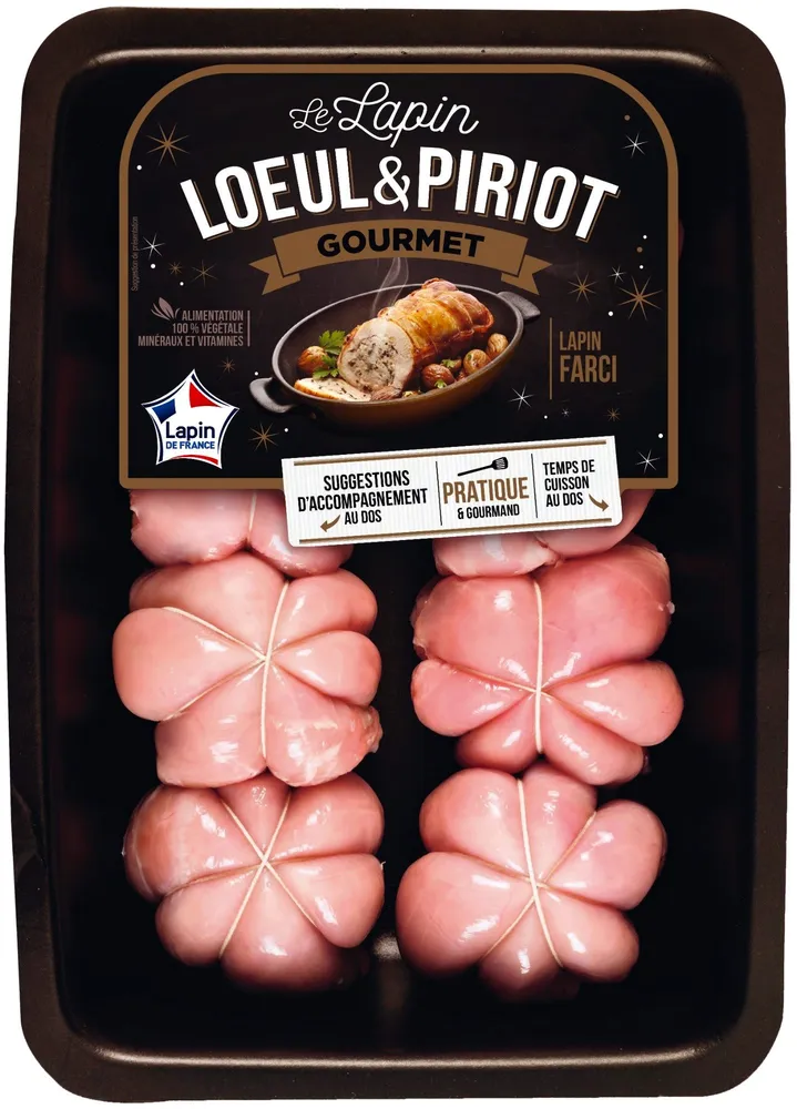 8 Ballotins de lapin farcis aux petits légumes