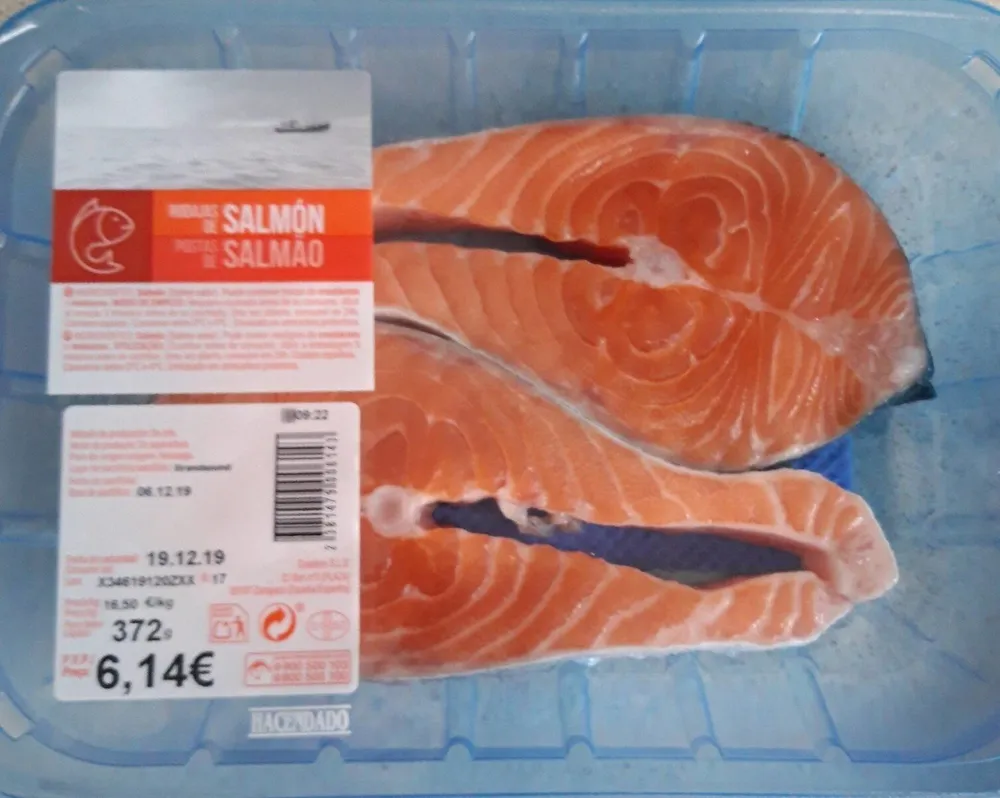 Rodajas de salmon