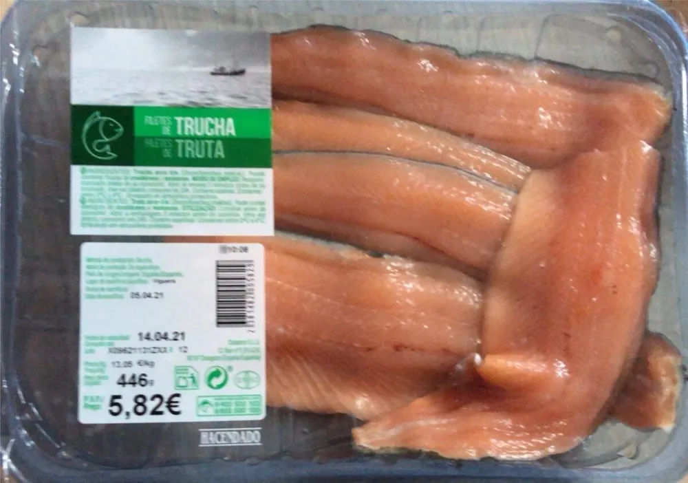 Filetes de trucha