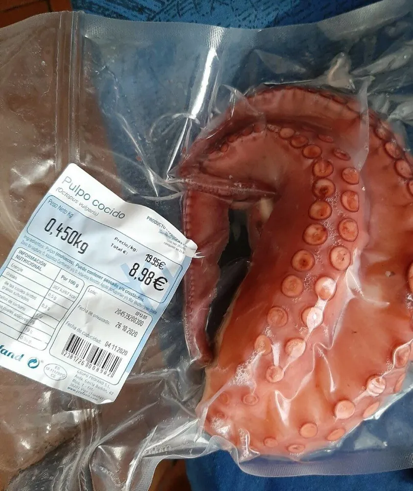 Pulpo cocido