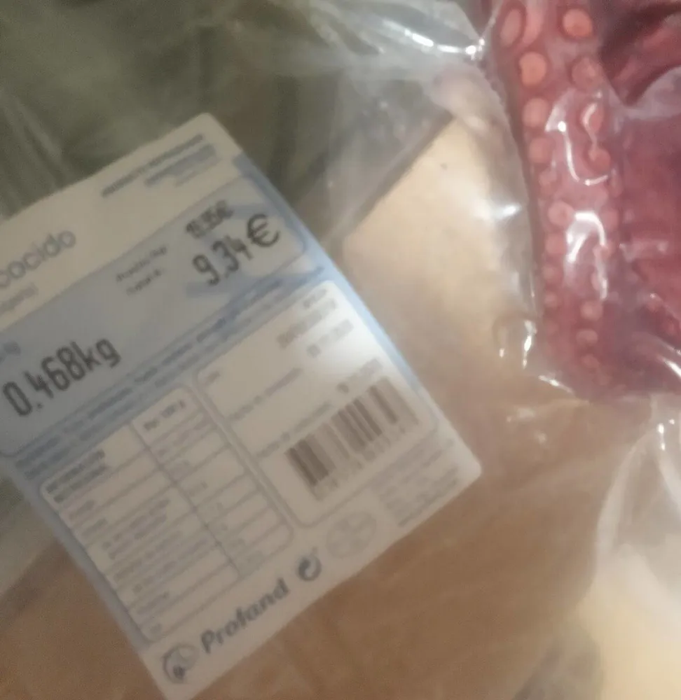 Pulpo cocido
